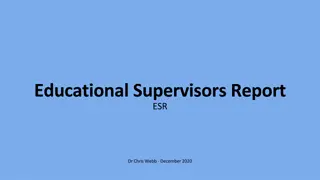 The Educational Supervisor Review (ESR) Process in Medical Training