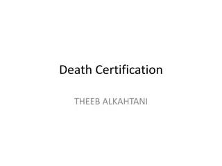 Importance of Death Certification in Public Health