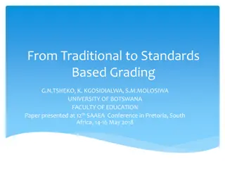 Transitioning to Standards-Based Grading in Education