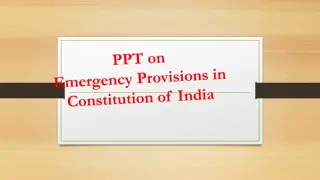 Understanding Emergencies in the Indian Constitution