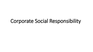 Corporate Social Responsibility and Stakeholder Theory