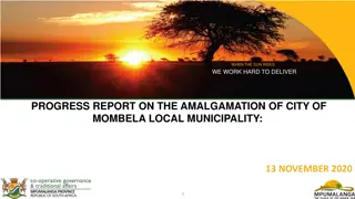 Progress Report on Amalgamation of City of Mbombela Local Municipality