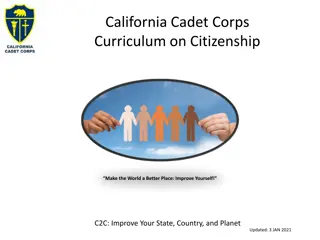 California Cadet Corps Curriculum on Citizenship: Empowering Active Citizens