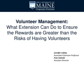 Enhancing Volunteer Management in Extension Programs