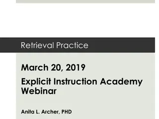 The Importance of Retrieval Practice in Learning