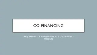 Co-Financing Requirements for UNDP-Supported, GEF-Funded Projects