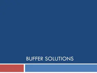 Buffer Solutions and pH Indicators