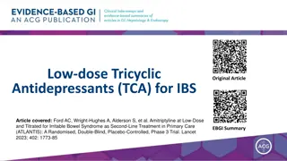 Low-Dose Tricyclic Antidepressants (TCA) for IBS: ATLANTIS Study Overview