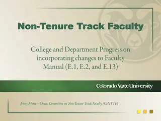 Faculty Appointments and Advancement in Higher Education