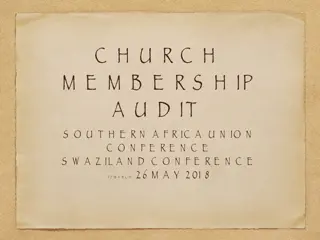 Church Membership Audits in Southern Africa Union Conferences