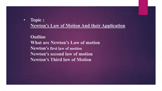 Newton's Laws of Motion