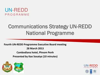 UN-REDD Programme Communications Activities Update