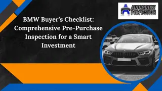 BMW Buyer’s Checklist Comprehensive Pre-Purchase Inspection for a Smart Investment