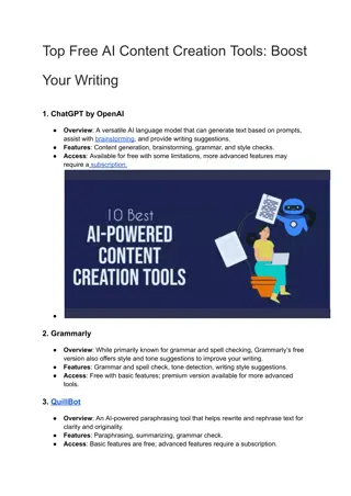 Top Free AI Content Creation Tools_ Boost Your Writing