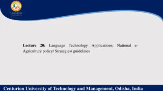 Language Technology Applications in Agriculture: Enhancing Efficiency and Sustainability