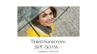 Tinted Sunscreen SPF 50 For Sun Protection  And UVA And UVB Rays