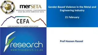 Gender-Based Violence in the Metal and Engineering Industry: Research and Survey Findings