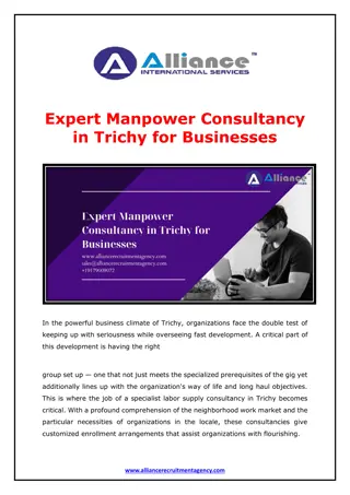 Expert Manpower Consultancy in Trichy for Businesses