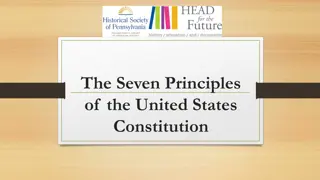 The Seven Principles of the United States Constitution Explained