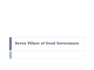 Seven Pillars of Good Governance: Key Principles for Effective Leadership