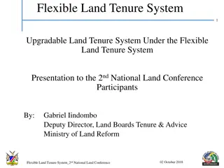 Enhancing Land Security and Ownership Through Flexible Land Tenure System