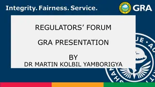 Tax Administration and Compliance in Ghana: A Presentation by Dr. Martin Kolbil Yamborigya