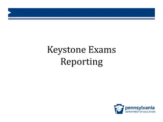 Guide to Keystone Exams Reporting Procedures