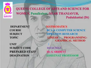 Linear Programming - Graphical Method in Operations Research