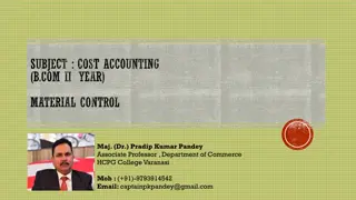 Material Control in Cost Accounting