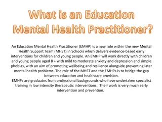 Introduction to Education Mental Health Practitioners in Schools