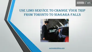 Use Limo Service to Change Your Trip from Toronto to Niagara Falls