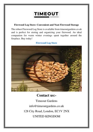 Firewood Log Store Convenient and Neat Firewood Storage