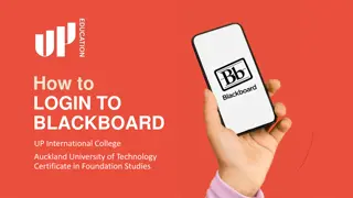 Guide to Logging In to Blackboard at International College - AUT Certificate in Foundation Studies