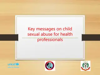 Key Messages on Child Sexual Abuse for Health Professionals