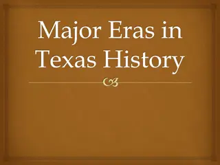 Eras of Texas History