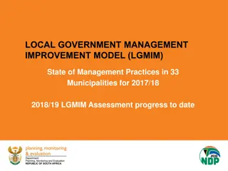 Local Government Management Improvement Model (LGMIM) Assessment Overview