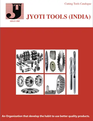 Jyoti Tools (India) - Cutting Tools Catalogue and Company Profile