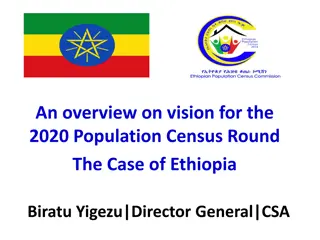 Vision for the 2020 Population Census: Ethiopia's Development Strategy