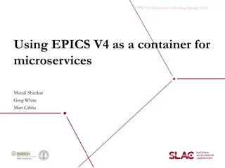 Using EPICS V4 and Redis for Lightweight Microservices Architecture