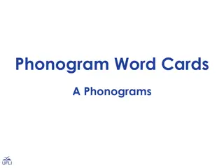 Phonogram Word Cards Collection for Phoneme-Grapheme Correspondences