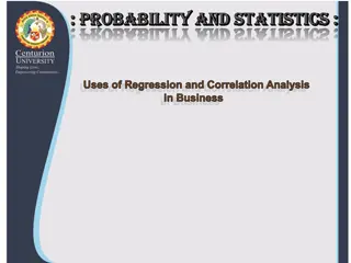 Applications of Regression and Correlation Analysis in Business