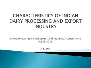 Challenges and Opportunities in the Indian Dairy Industry