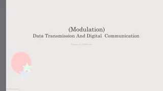 Modulation in Data Transmission and Digital Communication