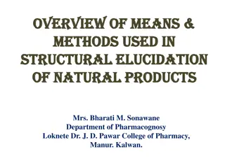 Methods for Structural Elucidation of Natural Products: Overview and Means