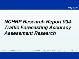 NCHRP Research Report 934: Traffic Forecasting Accuracy Assessment Research