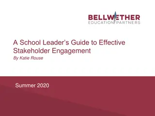 Effective Stakeholder Engagement for School Leaders