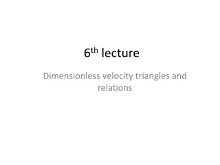 Dimensionless Velocity Triangles and Relations in Turbomachinery