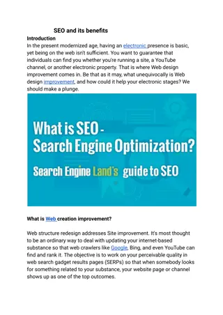 SEO and its benefits