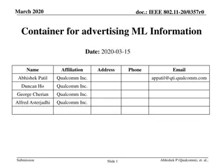 Framework for Advertising Multiple-Link Operations in IEEE 802.11