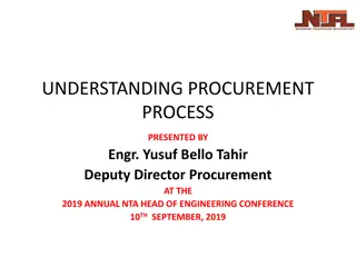 Understanding the Procurement Process in Nigeria: Presentation Highlights